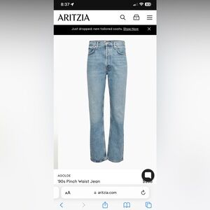 Agolde 90’s pinch waist size 24